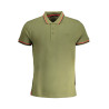 CAVALLI CLASS MEN&39S GREEN SHORT SLEEVED POLO SHIRT