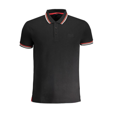 CAVALLI CLASS MEN&39S SHORT SLEEVED POLO SHIRT BLACK