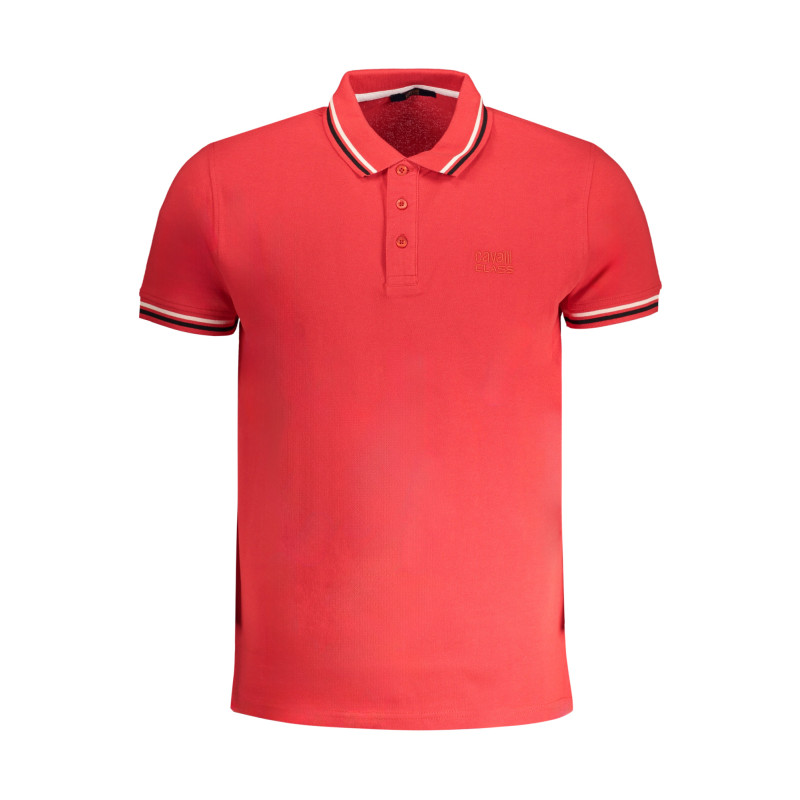 CAVALLI CLASS MEN&39S SHORT SLEEVED POLO SHIRT RED