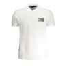 CAVALLI CLASS MEN&39S WHITE SHORT SLEEVED POLO SHIRT