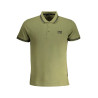 CAVALLI CLASS MEN&39S GREEN SHORT SLEEVED POLO SHIRT