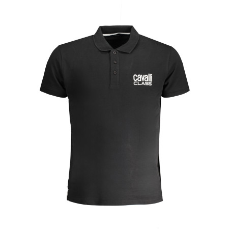 CAVALLI CLASS MEN&39S SHORT SLEEVED POLO SHIRT BLACK