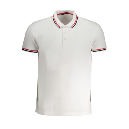 CAVALLI CLASS MEN&39S WHITE SHORT SLEEVED POLO SHIRT