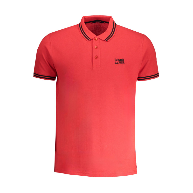 CAVALLI CLASS MEN&39S SHORT SLEEVED POLO SHIRT RED