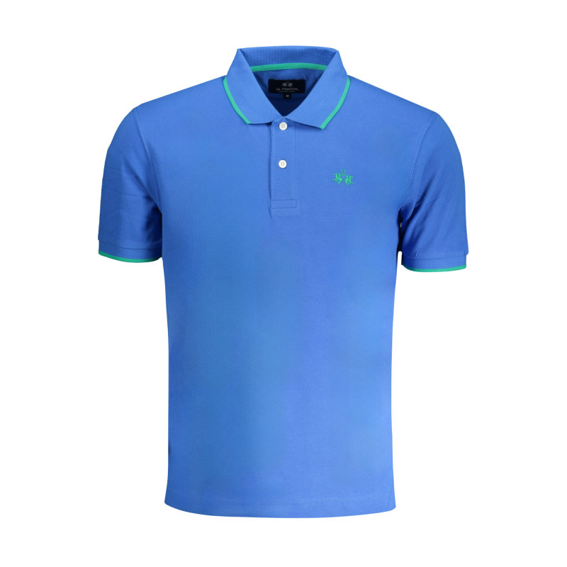 LA MARTINA MEN&39S BLUE SHORT SLEEVED POLO SHIRT