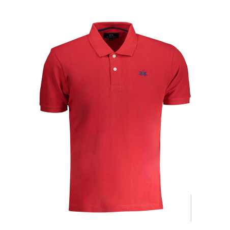 LA MARTINA MEN&39S RED SHORT SLEEVED POLO SHIRT