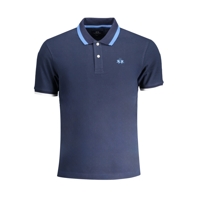 LA MARTINA MEN&39S BLUE SHORT SLEEVED POLO SHIRT