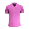 LA MARTINA PURPLE MEN&39S SHORT SLEEVED POLO SHIRT