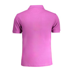 LA MARTINA PURPLE MEN&39S SHORT SLEEVED POLO SHIRT