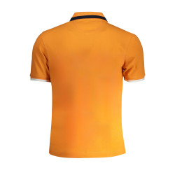 LA MARTINA MEN&39S ORANGE SHORT SLEEVED POLO SHIRT