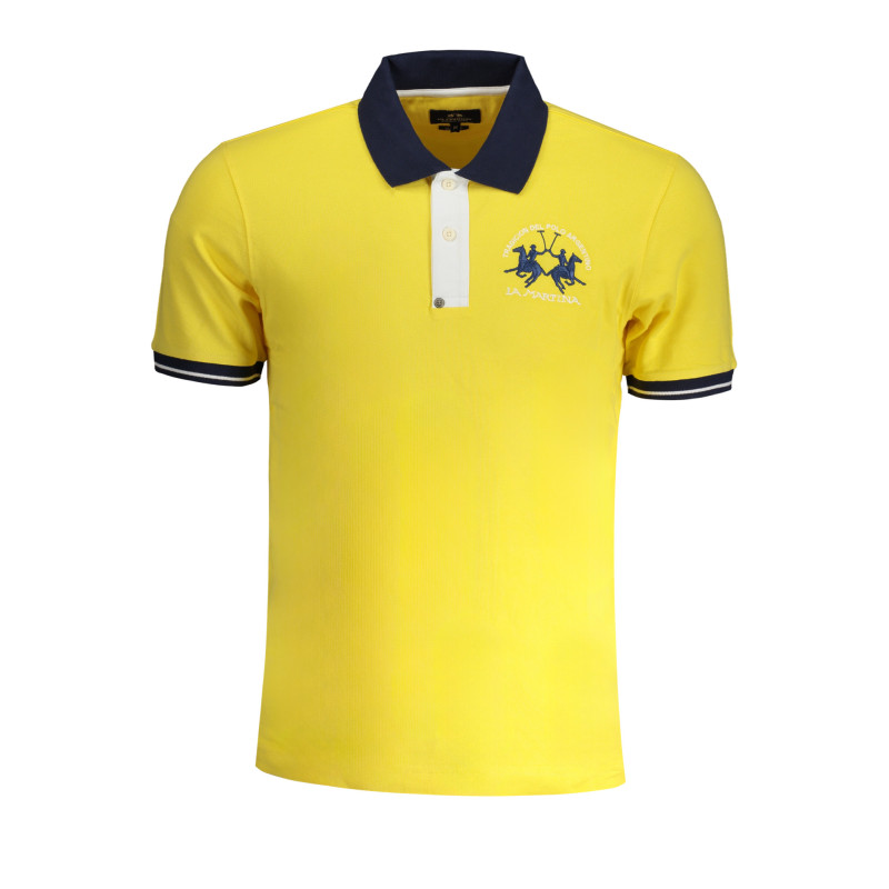 LA MARTINA YELLOW MEN&39S SHORT SLEEVED POLO SHIRT