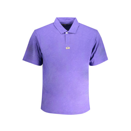 LA MARTINA PURPLE MEN&39S SHORT SLEEVED POLO SHIRT