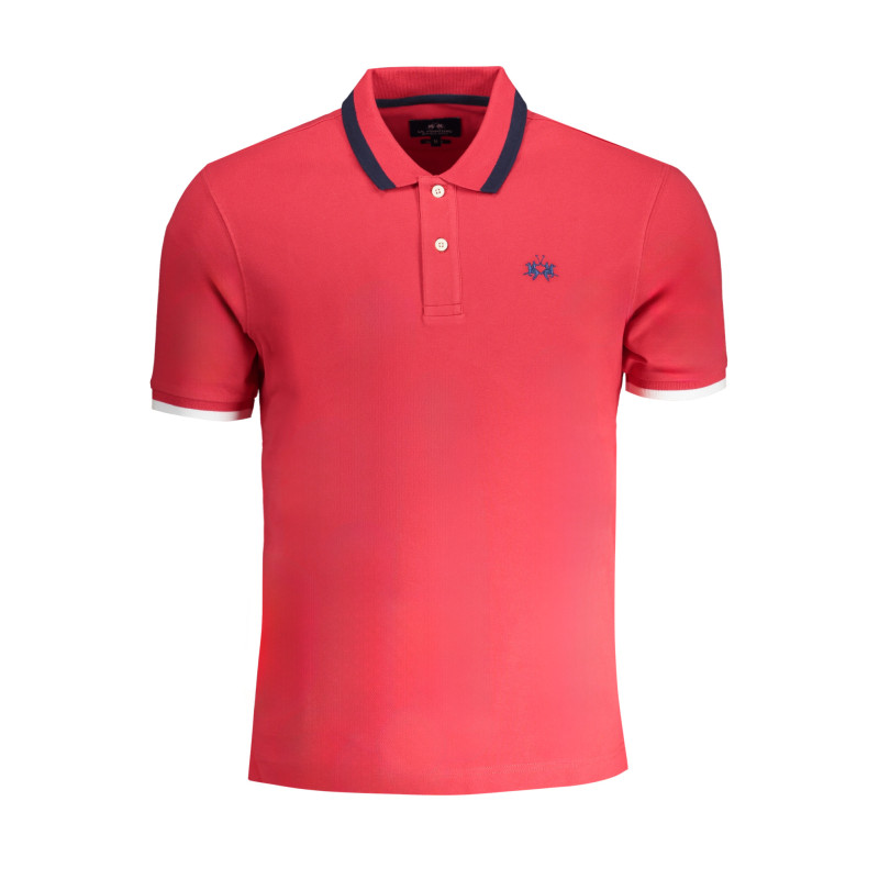 LA MARTINA MEN&39S RED SHORT SLEEVED POLO SHIRT