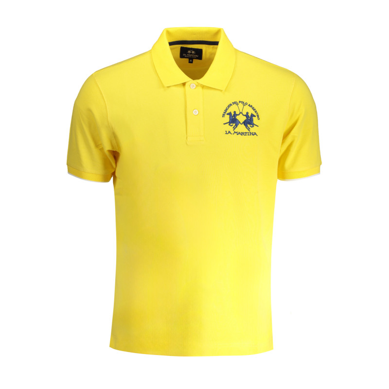 LA MARTINA YELLOW MEN&39S SHORT SLEEVED POLO SHIRT