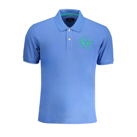 LA MARTINA MEN&39S BLUE SHORT SLEEVED POLO SHIRT