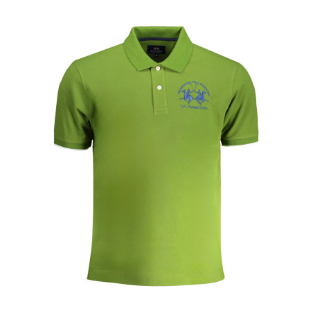 LA MARTINA MEN&39S GREEN SHORT-SLEEVED POLO SHIRT