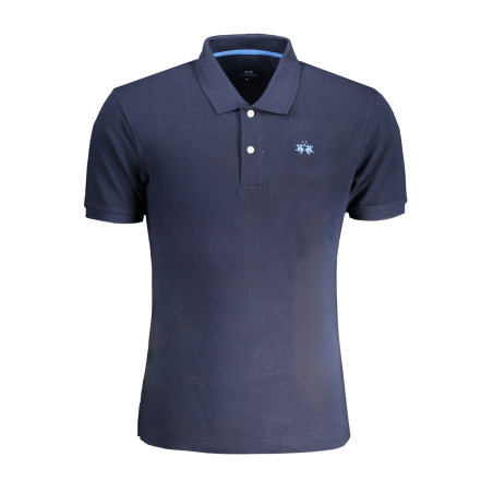 LA MARTINA MEN&39S BLUE SHORT SLEEVED POLO SHIRT