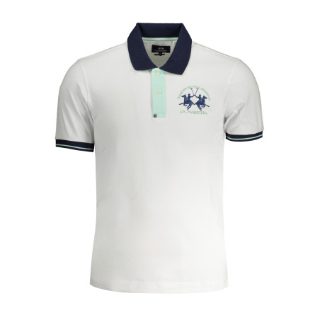 LA MARTINA MEN&39S WHITE SHORT SLEEVED POLO SHIRT