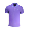 LA MARTINA PURPLE MEN&39S SHORT SLEEVED POLO SHIRT