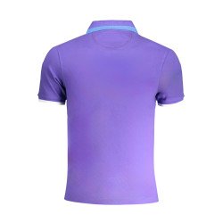 LA MARTINA PURPLE MEN&39S SHORT SLEEVED POLO SHIRT