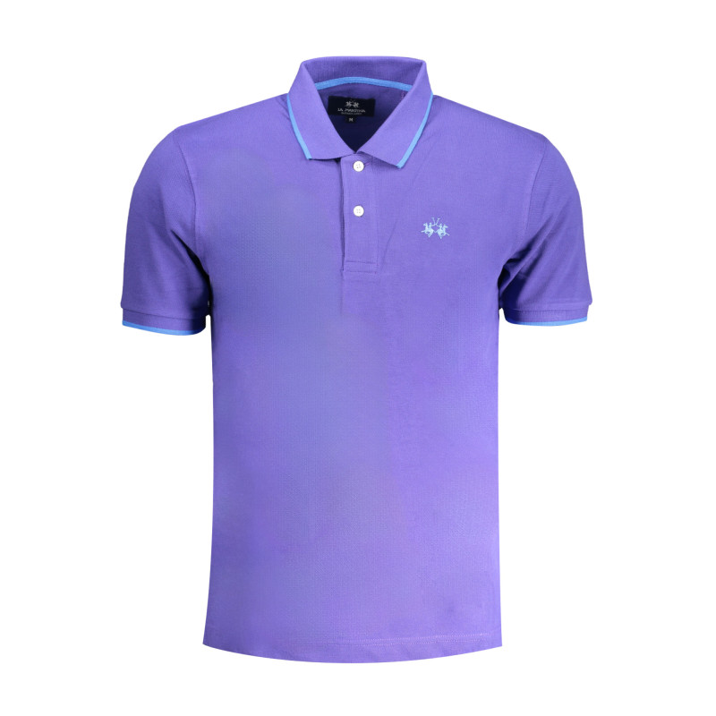 LA MARTINA PURPLE MEN&39S SHORT SLEEVED POLO SHIRT