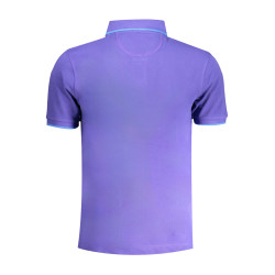 LA MARTINA PURPLE MEN&39S SHORT SLEEVED POLO SHIRT