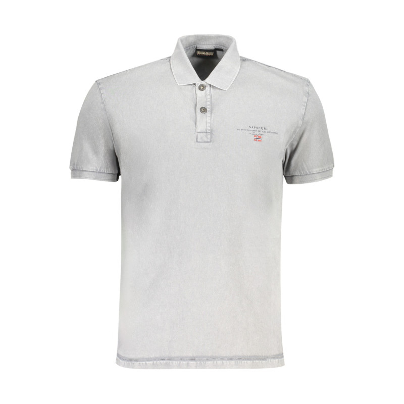 NAPAPIJRI MEN&39S GRAY SHORT SLEEVED POLO SHIRT