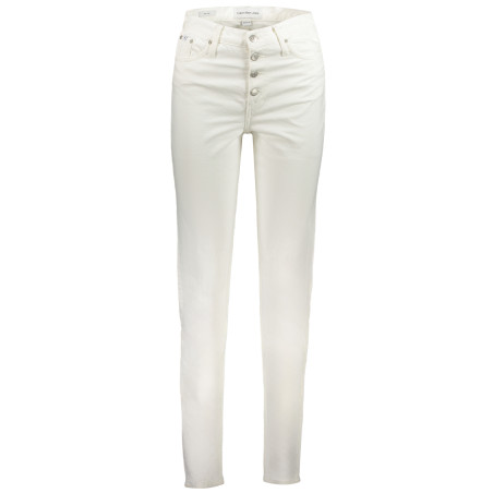 CALVIN KLEIN JEANS DENIM DONNA BIANCO