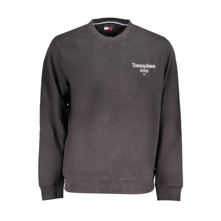 TOMMY HILFIGER MEN&39S BLACK ZIPLESS SWEATSHIRT