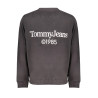 TOMMY HILFIGER MEN&39S BLACK ZIPLESS SWEATSHIRT