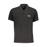 TOMMY HILFIGER MEN&39S BLACK SHORT SLEEVE POLO SHIRT