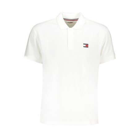 TOMMY HILFIGER MEN&39S WHITE SHORT SLEEVED POLO SHIRT