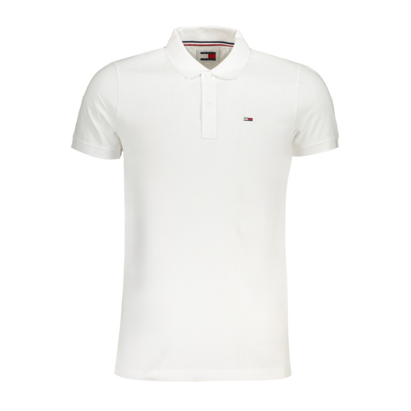 TOMMY HILFIGER MEN&39S WHITE SHORT SLEEVED POLO SHIRT