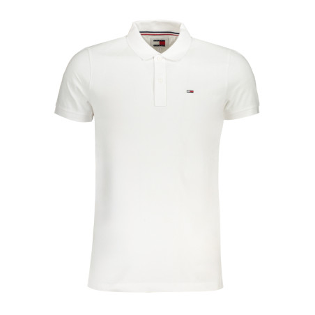 TOMMY HILFIGER POLO MANICHE CORTE UOMO BIANCO