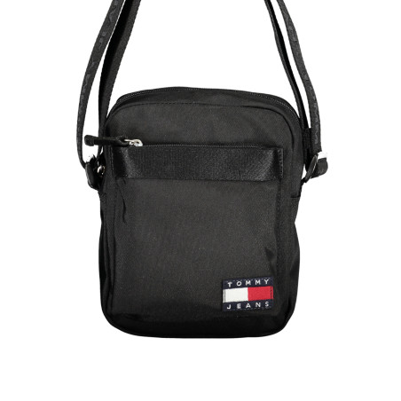 TOMMY HILFIGER MEN&39S BLACK SHOULDER BAG