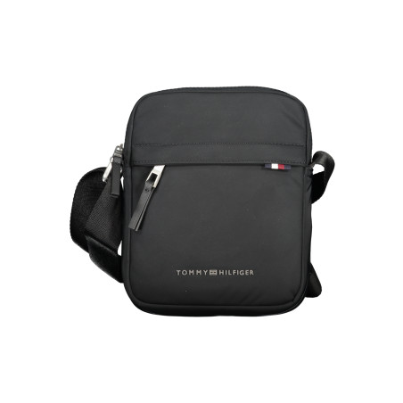 TOMMY HILFIGER MEN&39S BLACK SHOULDER BAG