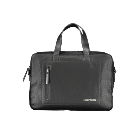 TOMMY HILFIGER BLACK MAN BRIEFCASE