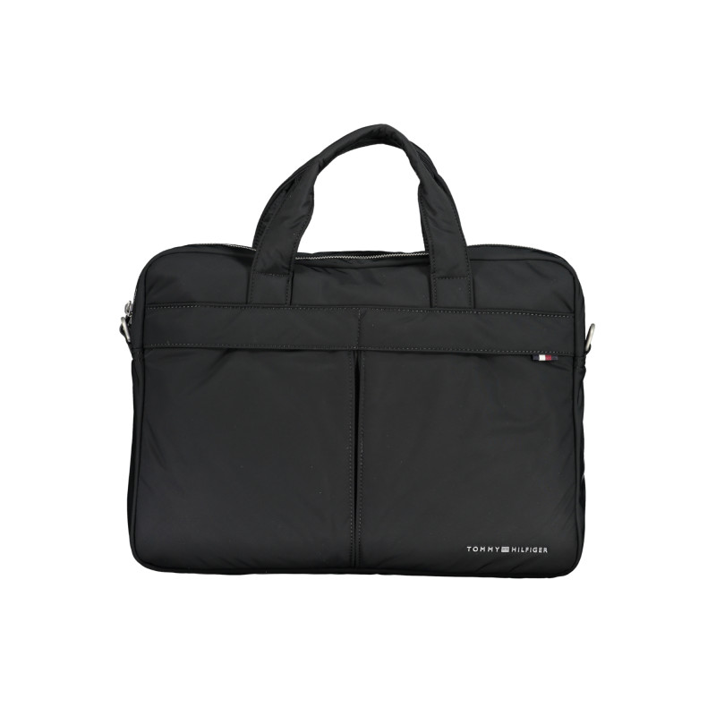 TOMMY HILFIGER BLACK MAN BRIEFCASE