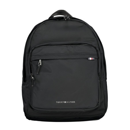 TOMMY HILFIGER MEN&39S BLACK BACKPACK