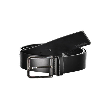 CALVIN KLEIN MEN&39S BLACK LEATHER BELT