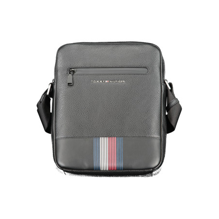 TOMMY HILFIGER MEN&39S BLACK SHOULDER BAG