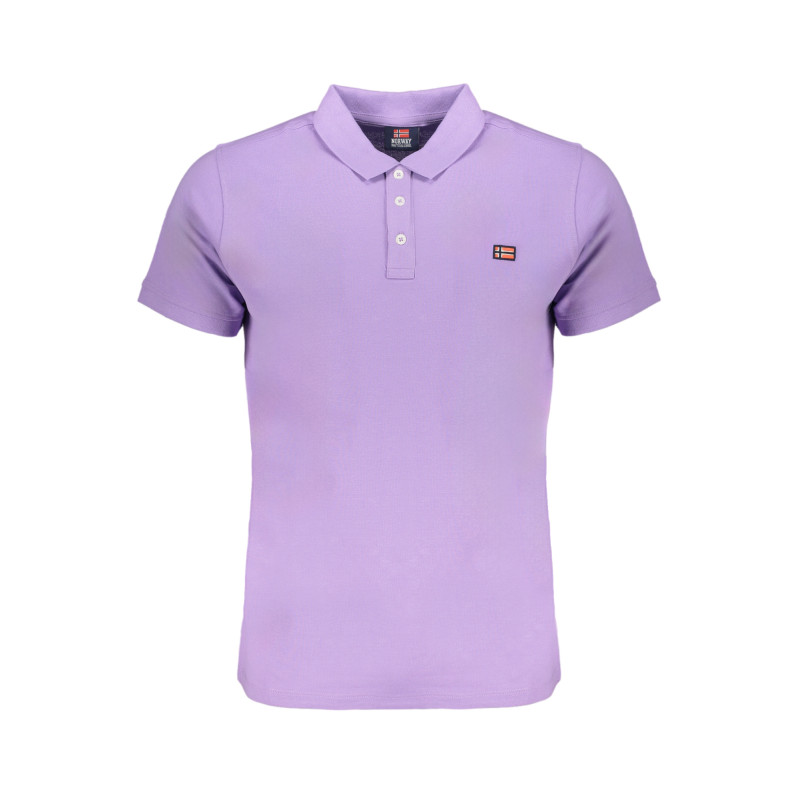 NORWAY 1963 PURPLE MEN&39S SHORT SLEEVED POLO SHIRT