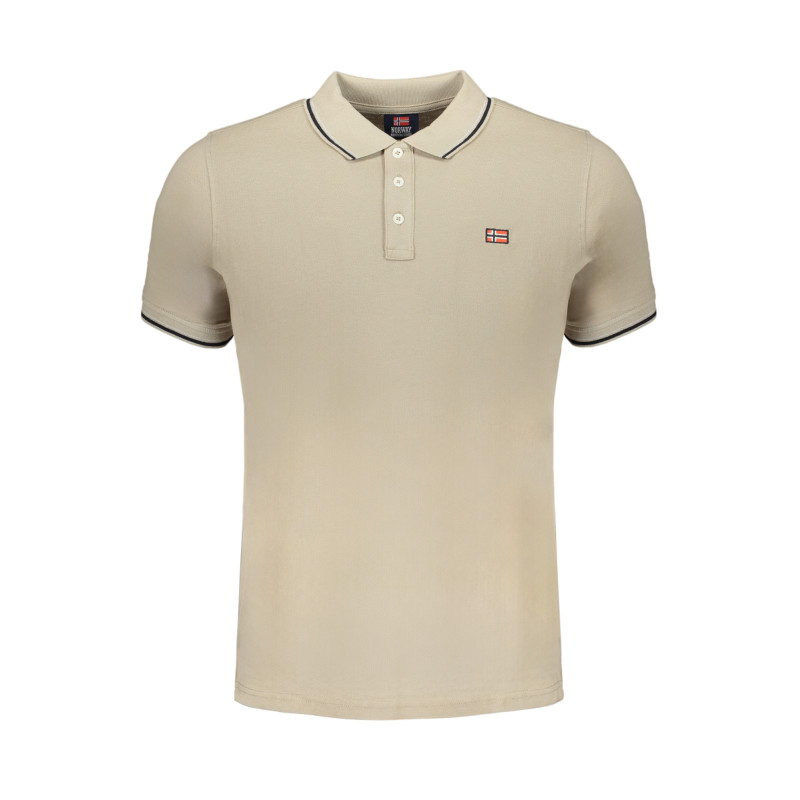 NORWAY 1963 BEIGE MEN&39S SHORT SLEEVED POLO SHIRT