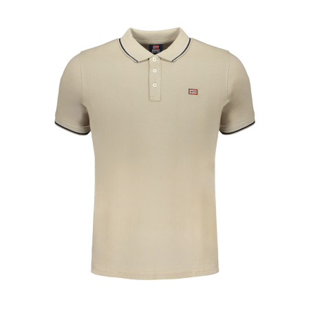 NORWAY 1963 BEIGE MEN&39S SHORT SLEEVED POLO SHIRT