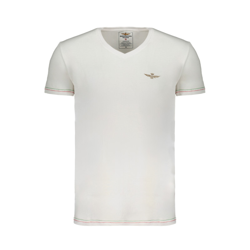 AERONAUTICA MILITARE T-SHIRT MANICHE CORTE UOMO BIANCO