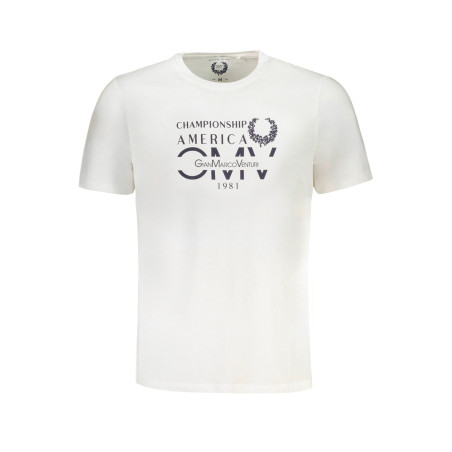 GIAN MARCO VENTURI MEN&39S SHORT SLEEVED T-SHIRT WHITE