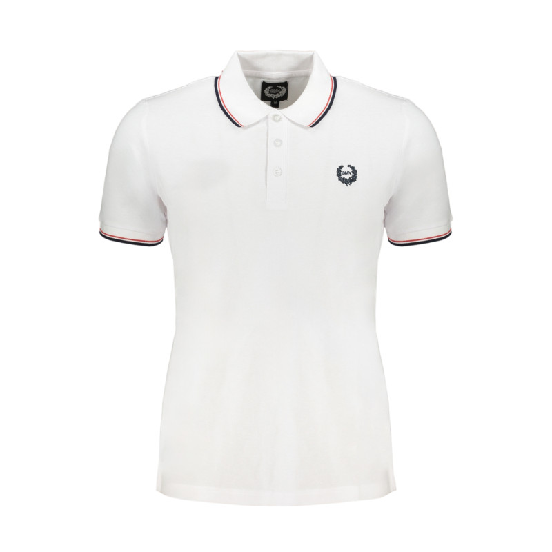 GIAN MARCO VENTURI MEN&39S WHITE SHORT SLEEVED POLO SHIRT