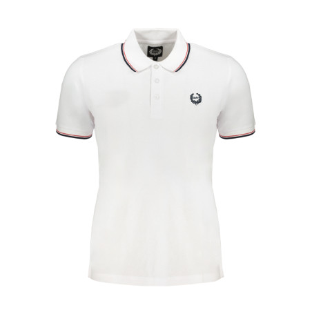 GIAN MARCO VENTURI MEN&39S WHITE SHORT SLEEVED POLO SHIRT