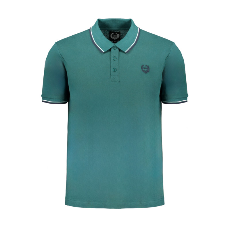 GIAN MARCO VENTURI GREEN MEN&39S SHORT SLEEVED POLO SHIRT