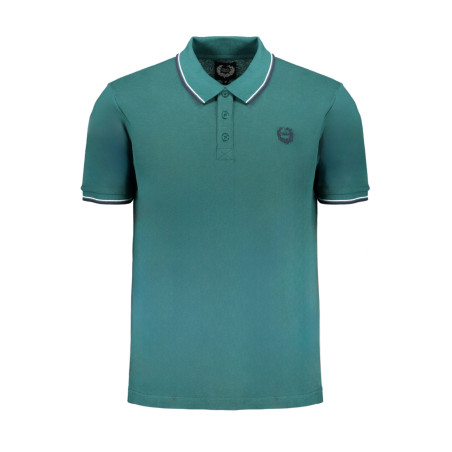 GIAN MARCO VENTURI GREEN MEN&39S SHORT SLEEVED POLO SHIRT